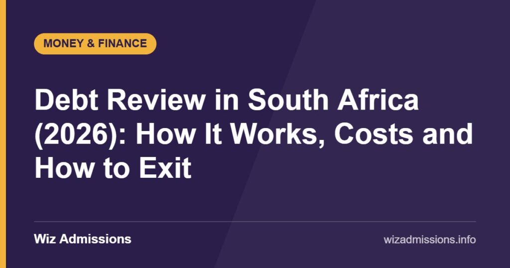 Debt Review in South Africa (2026): How It Works, Costs and How to Exit