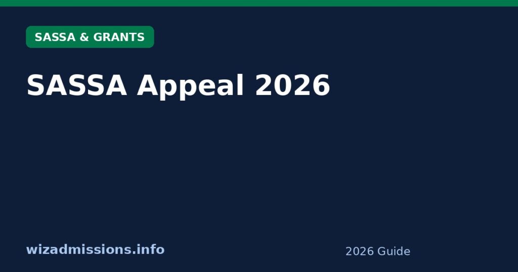 SASSA Appeal 2026: How to Appeal a Declined SRD or Grant Application